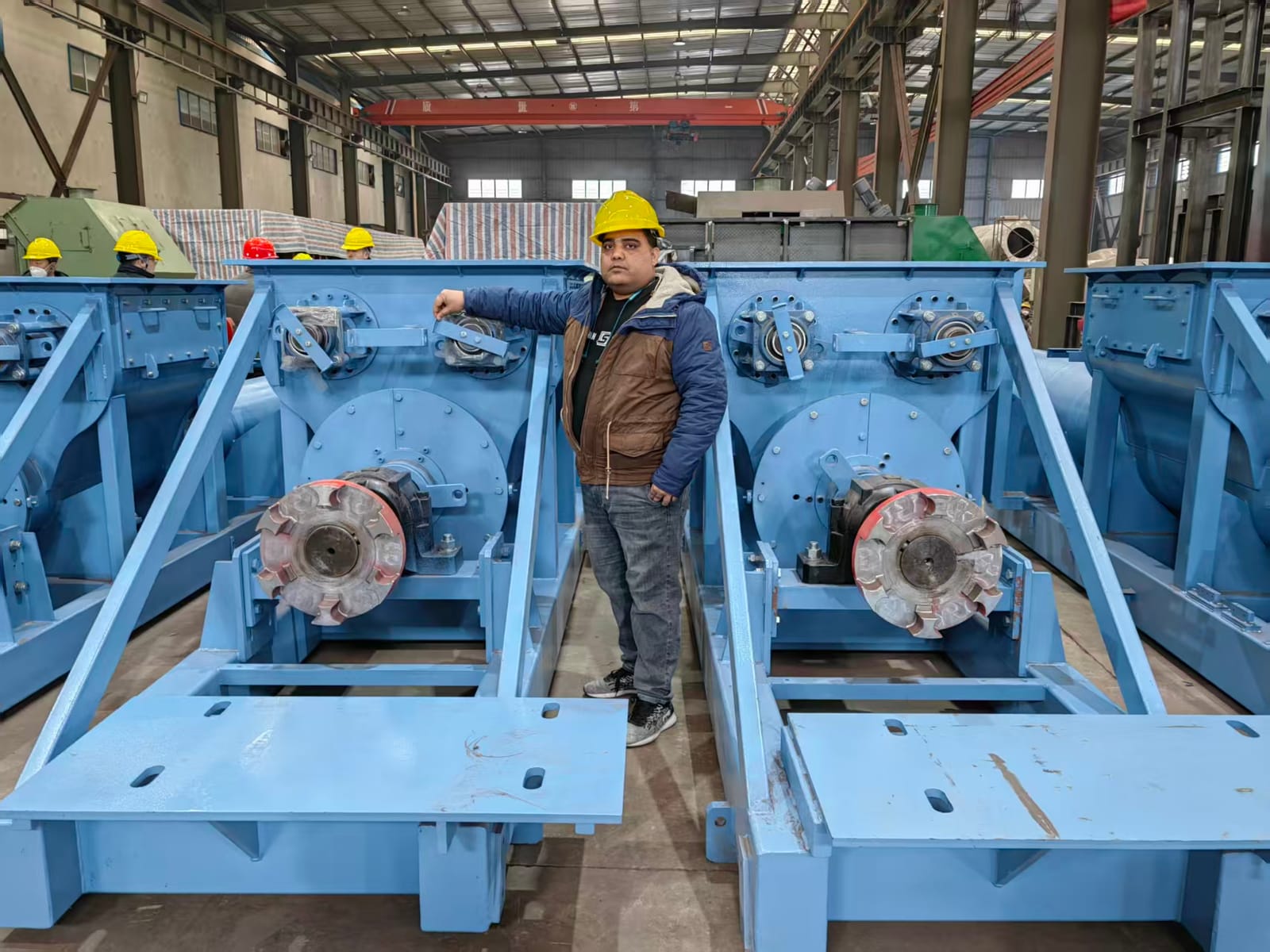 Mrinal Sinha on the fabrication floor of a Chinese equipment manufacturer