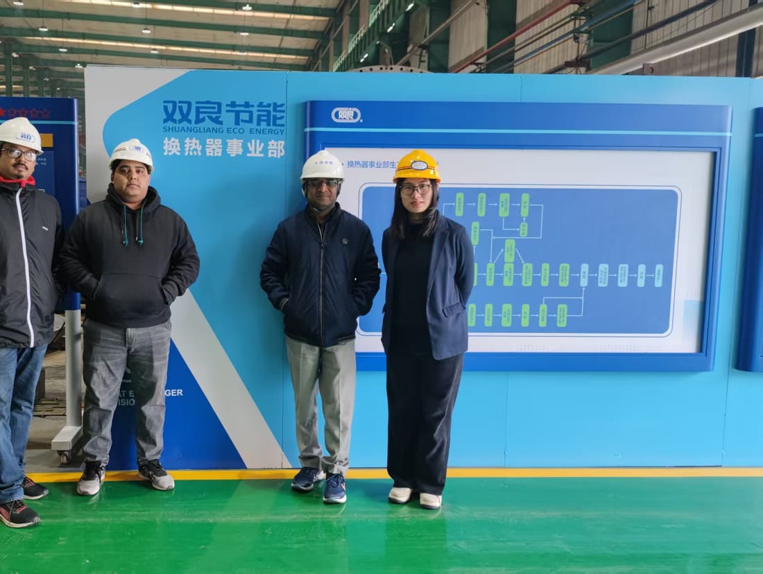 At Shuangliang Eco-Energy's heat-exchanger division (双良节能)