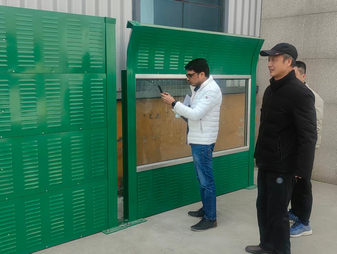 Inspecting a fabricated enclosure on the production line